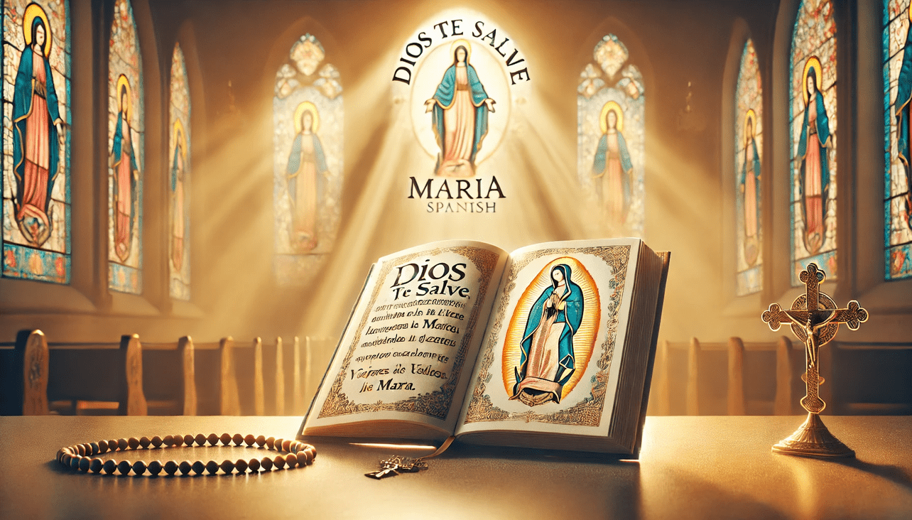 Hail Mary prayer in Spanish